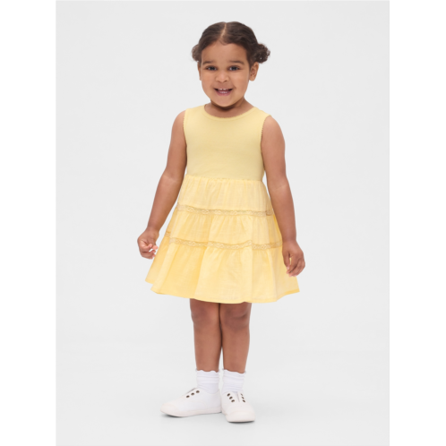 Gap Baby & Toddler Lace-Trim Mixed Media Dress