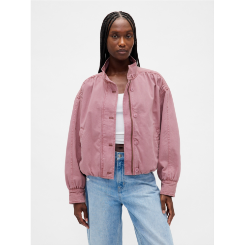 Gap Oversized Twill Bubble Jacket