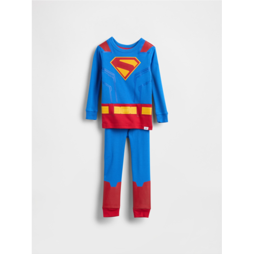 Gap Baby & Toddler Organic Brushed Cotton Superman PJ Set
