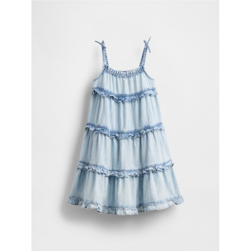 Gap Baby & Toddler Ruffle Tiered Denim Dress