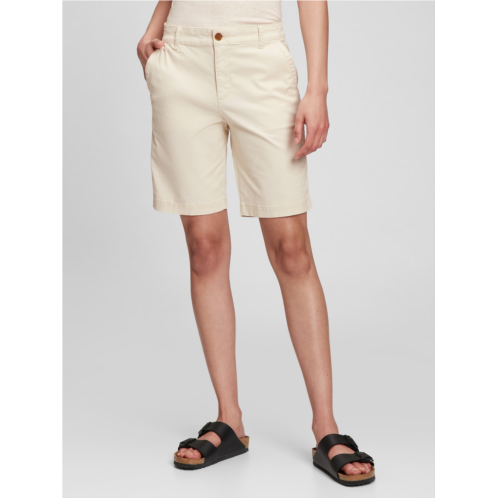 Gap 9 High Rise Twill Bermuda Shorts