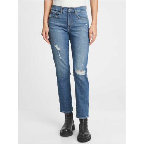 Gap Mid Rise Distressed Vintage Slim Jeans