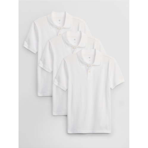 Gap Kids Uniform Pique Polo Shirt (3-Pack)