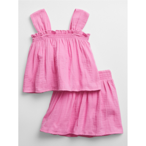 babyGap Gauze Two-Piece Skirt Outfit Set
