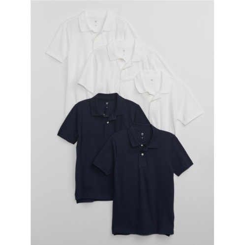 Gap Kids Uniform Pique Polo Shirt (5-Pack)