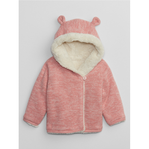 Gap Baby Sherpa-Lined Garter Sweater