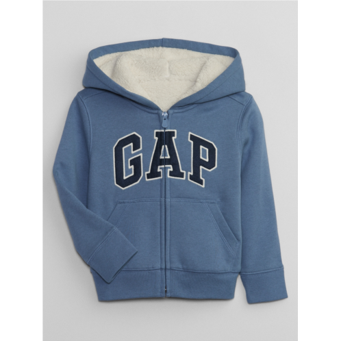 babyGap Logo Sherpa Zip Hoodie