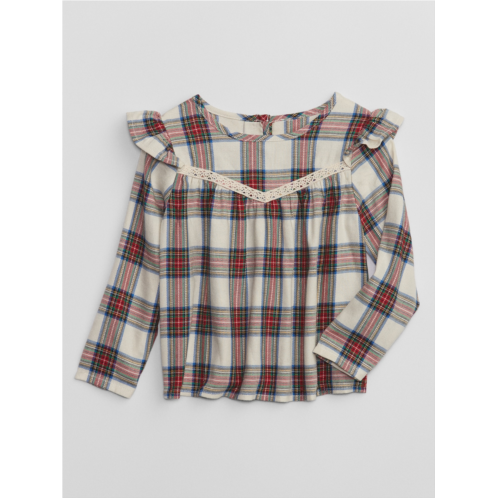 babyGap Plaid Ruffle Top