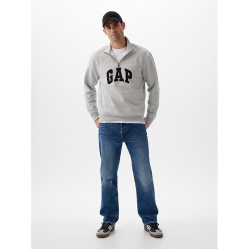 Relaxed Gap Logo Quarter-Zip Sweatshirt