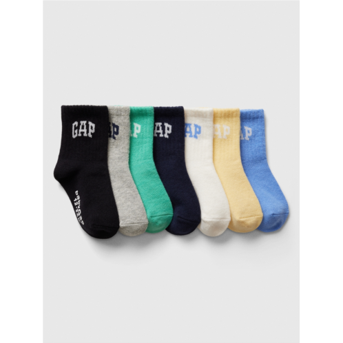 babyGap Logo Crew Socks (7-Pack)