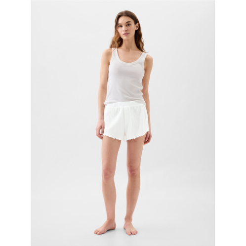 Gap Crinkle Cotton PJ Shorts