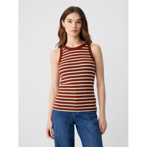 Gap Ribbed High Neck Tank