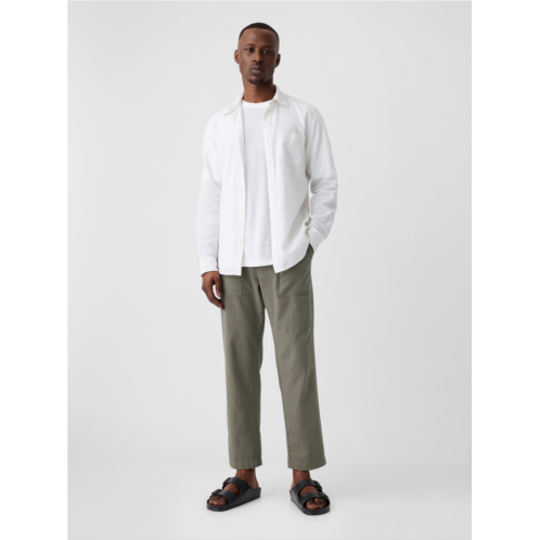 Gap Easy Linen-Blend Utility Pants
