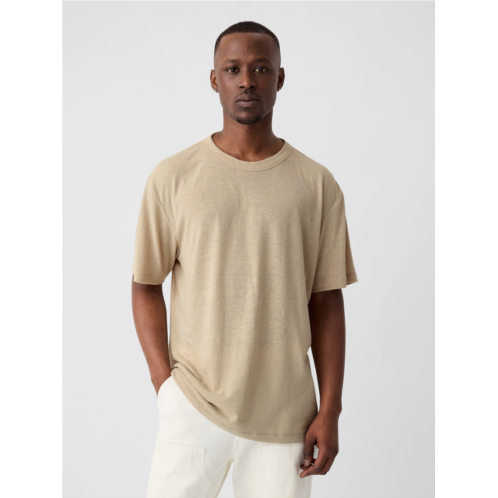 Gap Relaxed Linen-Blend T-Shirt