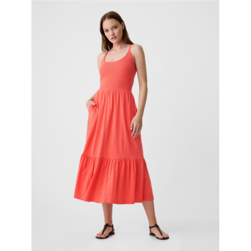 Gap ForeverSoft Smocked Midi Dress