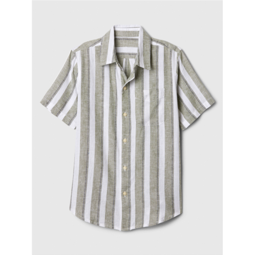 Gap Kids Linen-Blend Vacay Shirt