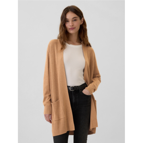 Gap Long Open-Front Cardigan