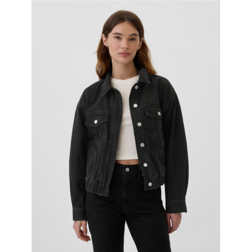 Gap Relaxed Icon Denim Bomber Jacket