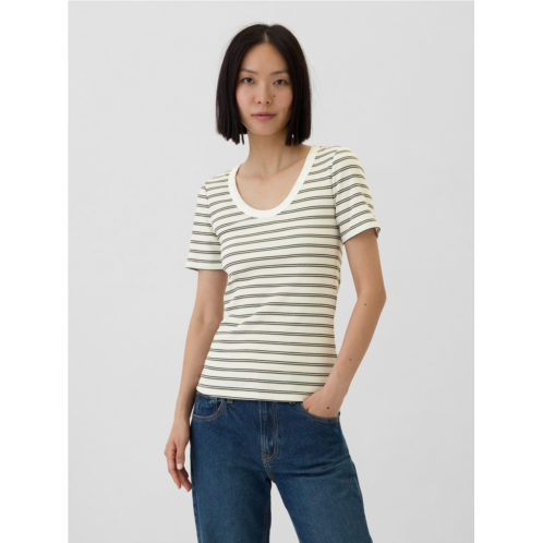 Gap Ribbed Scoopneck T-Shirt