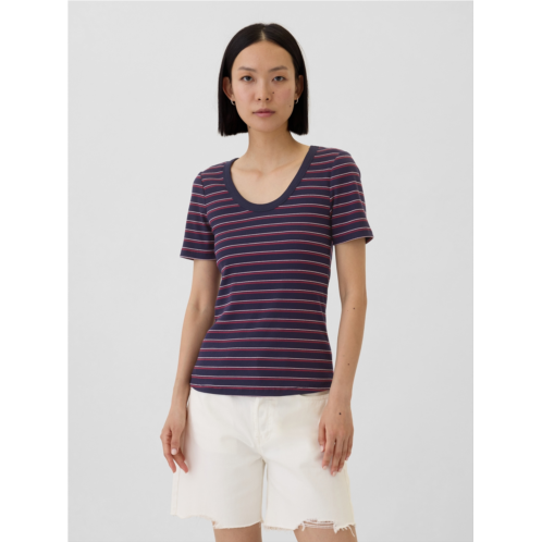 Gap Ribbed Scoopneck T-Shirt