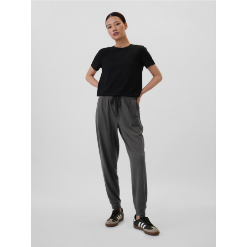 GapFit Mid Rise Brushed Jersey Joggers
