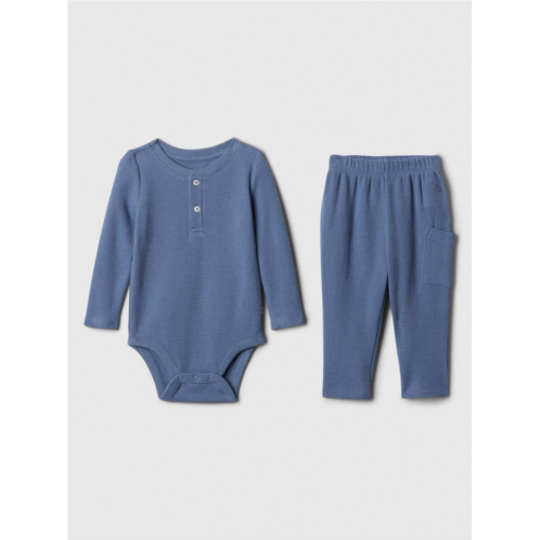 Gap Baby Waffle-Knit Two-Piece Outfit Set