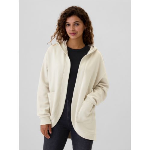 Gap Relaxed Long Open-Front Hoodie