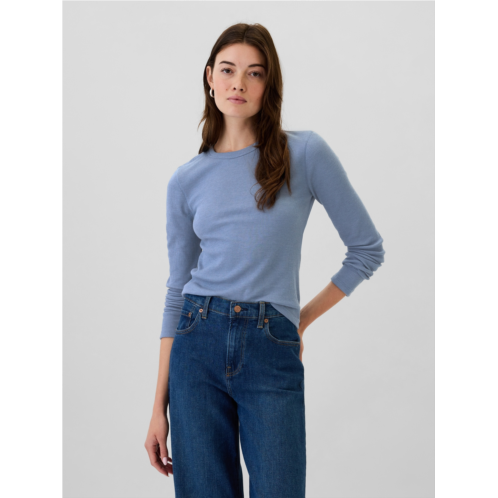 Gap Waffle-Knit Crewneck T-Shirt