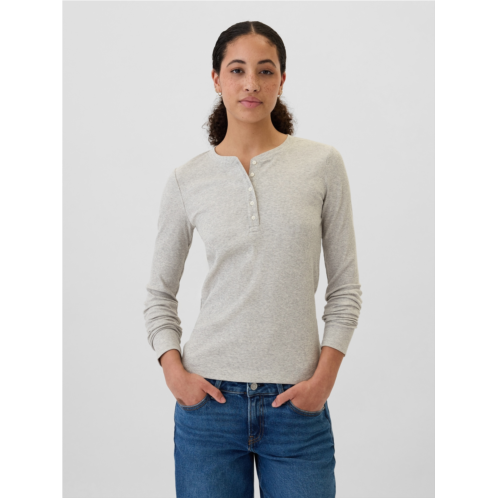 Gap Ribbed Henley T-Shirt