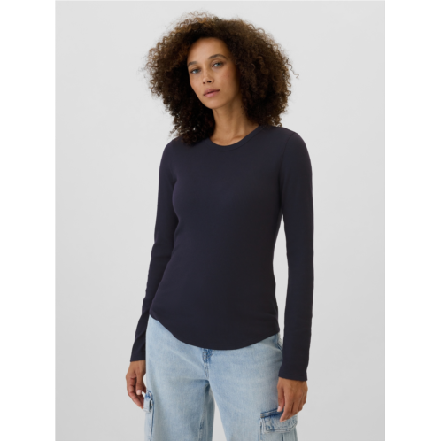 Gap Waffle-Knit Crewneck T-Shirt