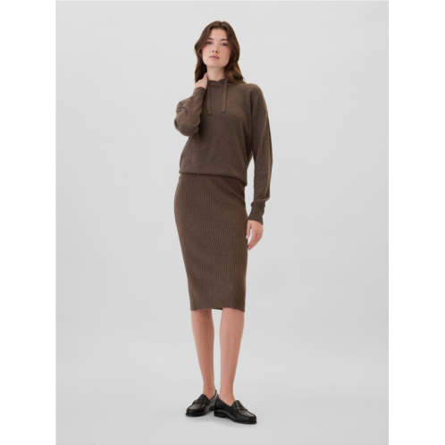 Gap CashSoft Ribbed Sweater Midi Skirt