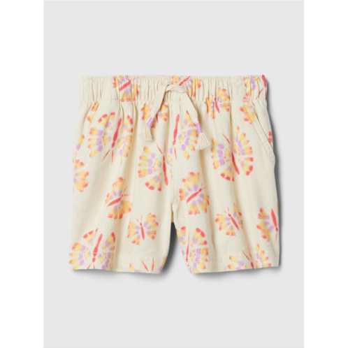 babyGap Print Linen-Blend Shorts