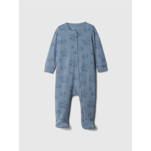 Gap Baby Print Two-Way Zip One-Piece