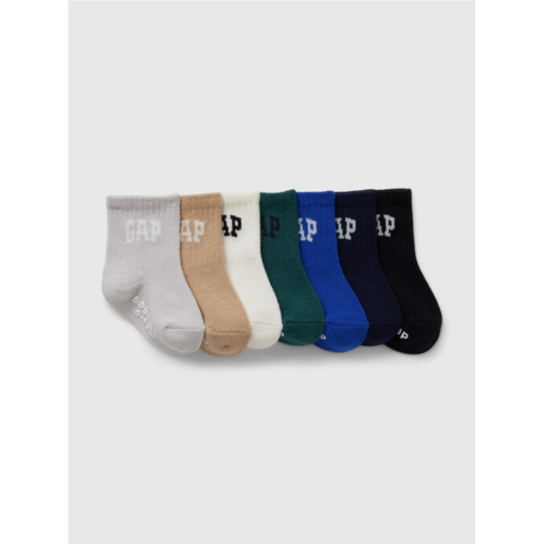 babyGap Logo Crew Socks (7-Pack)