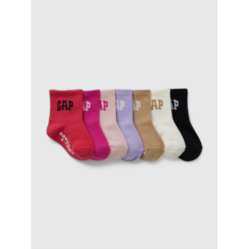 babyGap Logo Crew Socks (7-Pack)