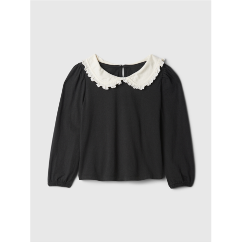 babyGap Puff Sleeve Peter Pan Top