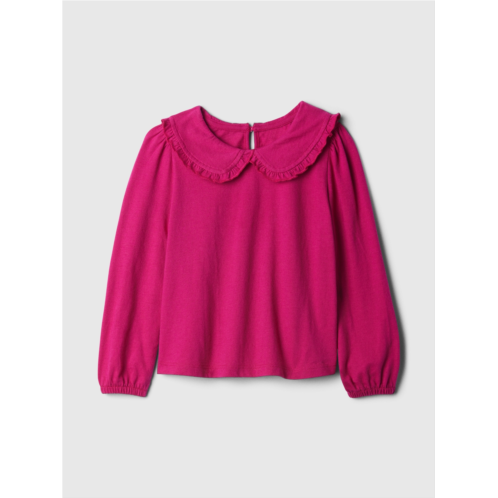 babyGap Puff Sleeve Peter Pan Top