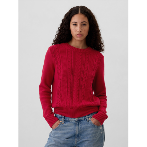 Gap Cable-Knit Crewneck Sweater