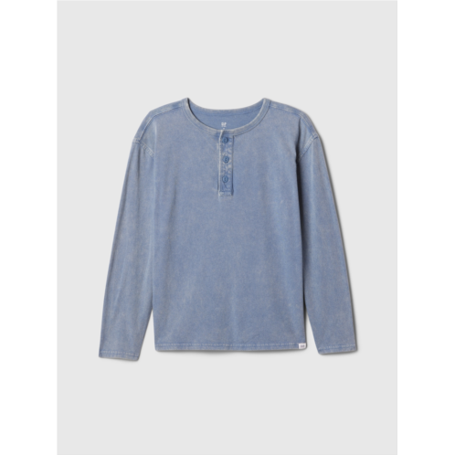 Gap Kids Washed-Jersey Henley T-Shirt