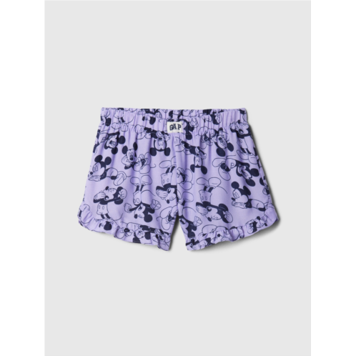 GapKids | Disney Mickey Mouse 100% Recycled Ruffle PJ Shorts