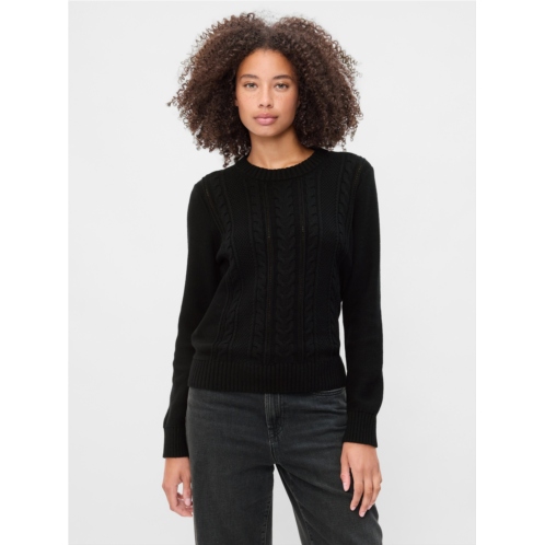 Gap Cable-Knit Crewneck Sweater