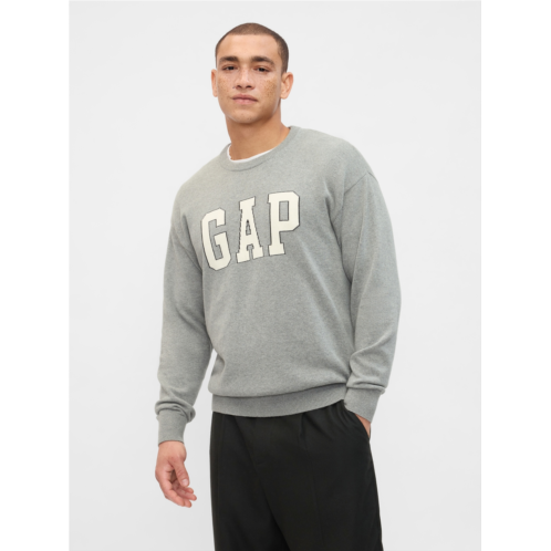 Relaxed Gap Logo Intarsia Sweater