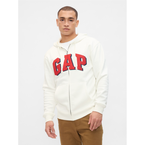 Relaxed Gap Logo Zip Hoodie