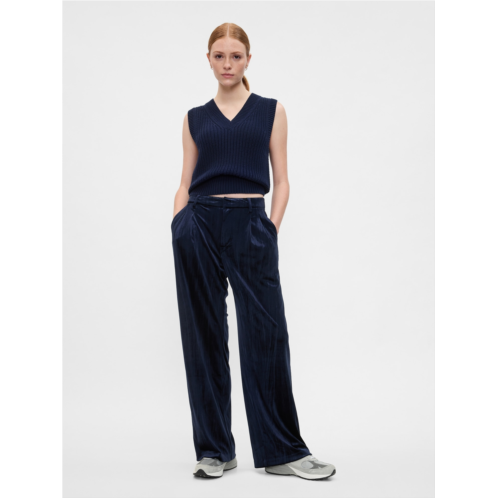 Gap Recycled Easy Crinkle Velvet Trousers