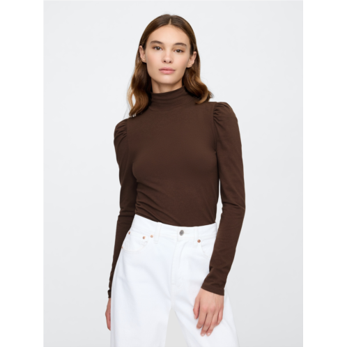 Gap Mockneck Puff Sleeve T-Shirt