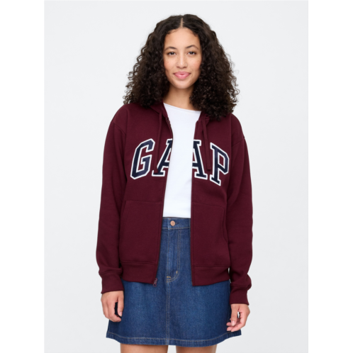 Relaxed Gap Logo Zip Hoodie