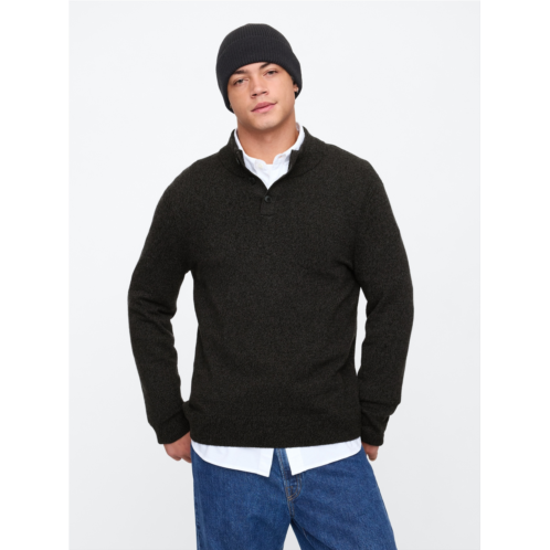 Gap Mockneck Henley Sweater