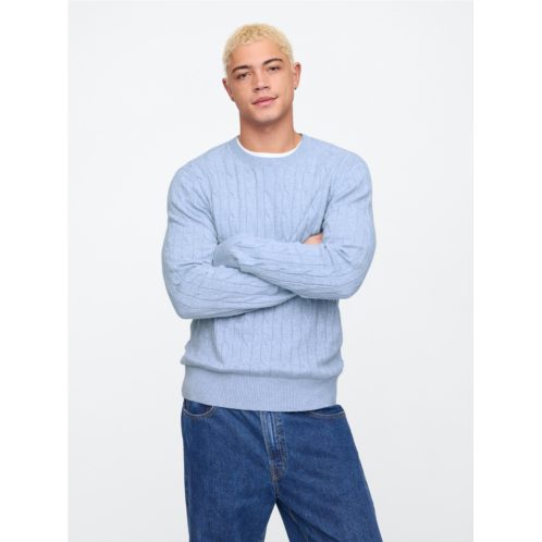 Gap CashSoft Cable-Knit Crewneck Sweater