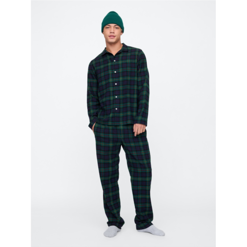 Gap Relaxed Plaid Flannel PJ Set