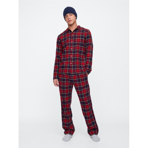 Gap Relaxed Plaid Flannel PJ Set